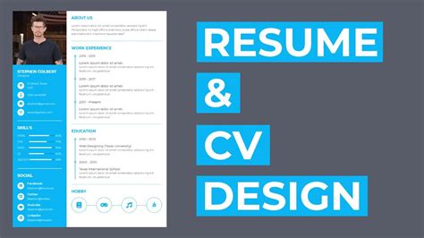 How To Create The Resume Cv Design Using Html And Css Resume Design