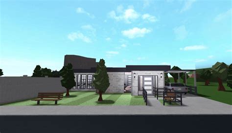 Bloxburg Modern Home 1 Story Go Images Street