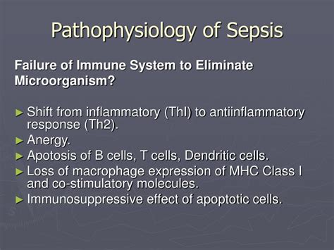 Ppt Sepsis Pathophysiology And Treatment Powerpoint Presentation