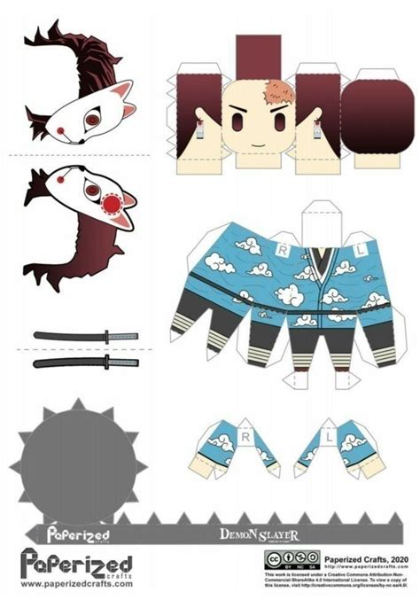 Tanjiro Kamado Papercraft In 2021 Anime Paper Anime Crafts Paper