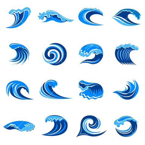 Blue Wave Icon At Collection Of Blue Wave Icon Free