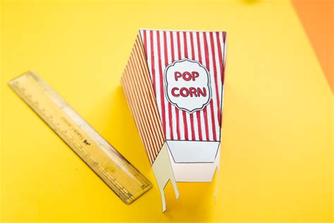 Diy Movie Popcorn Box Free Printable Make And Takes