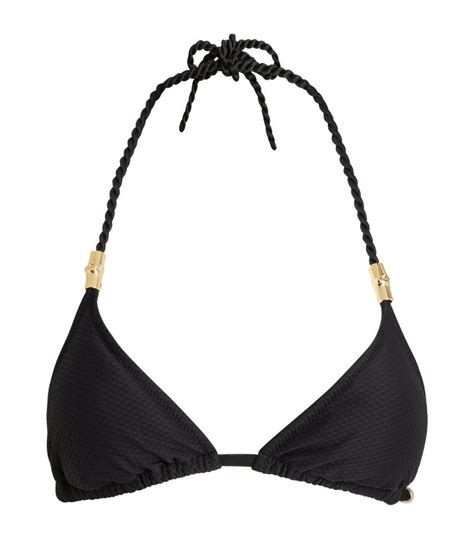 Womens Heidi Klein Black Halterneck Bikini Top Harrods Uk