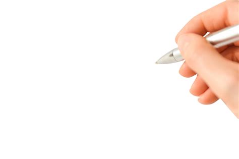 Pen In Hand Transparent Background Png Get Your Free Creative Commons