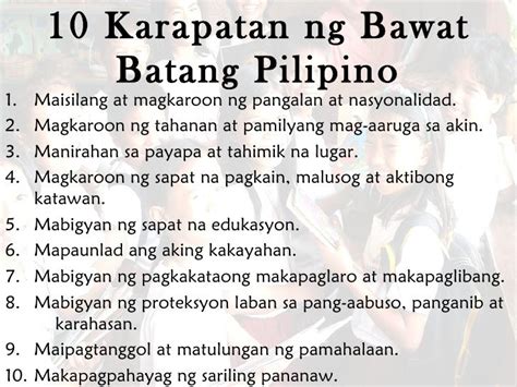 Ano Ibig Sabihin Ng Karapatan At Tungkulin