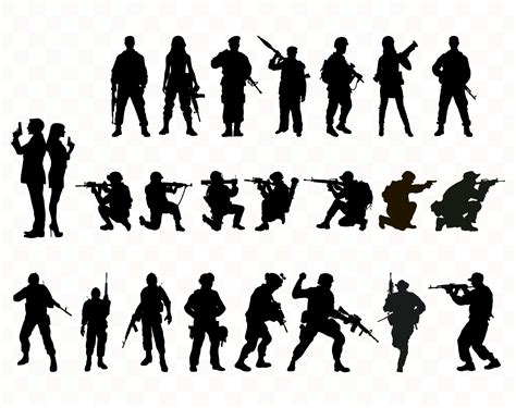 Military Silhouette Svg Soldier Svg Army Svg Military Svg Etsy Images