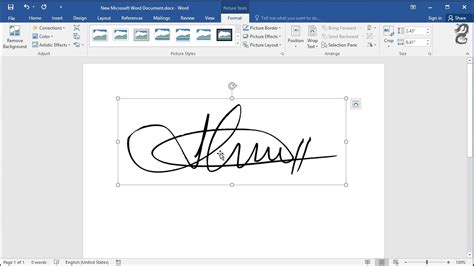 How To Remove Background From A Scanned Signature In Word Youtube