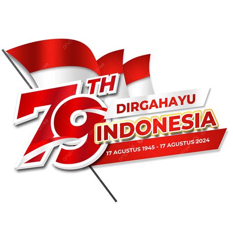 Kartu Ucapan Hut Ke 79 Kemerdekaan Indonesia Tahun 2024 Dengan Bendera