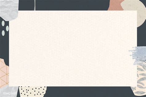 Download Premium Vector Of Terrazzo Frame On Beige Background Vector