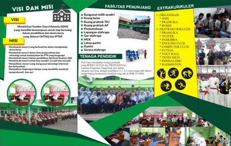 Template Brosur Sekolah Cdr Ilustrasi