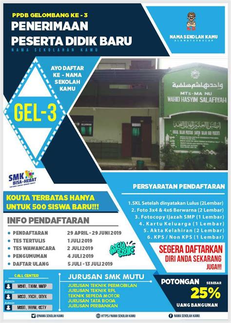 Detail Template Brosur Sekolah Cdr Koleksi Nomer 35