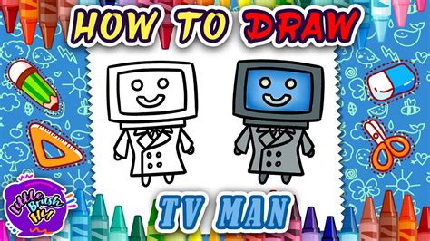 How To Draw TV Man Skibidi Toilet Very Easy Step By Step Drawing