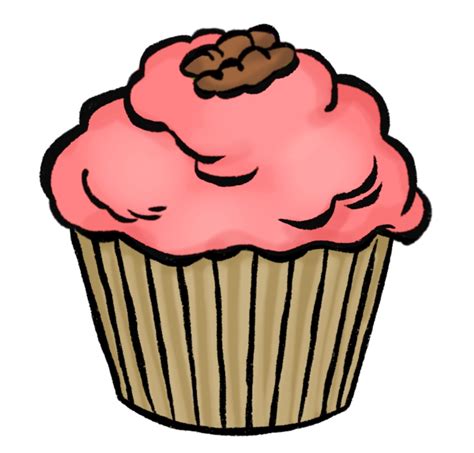 Cupcake Drawing 5 Easy Steps The Graphics Fairy