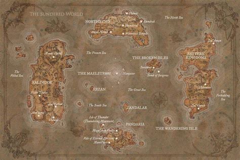 Old Warcraft Map Warcraft Map World Of Warcraft Map Azeroth Map