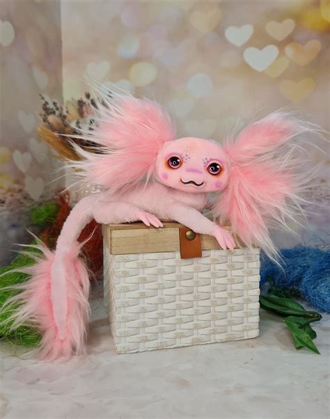 Axolotl Axolotl Doll Poseable Art Doll Etsy