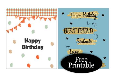 65 Cute Free Printable Birthday Cards For Everyone