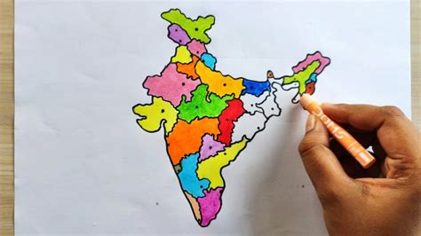 India Map With State Capital India State Capital Easy Trick How To