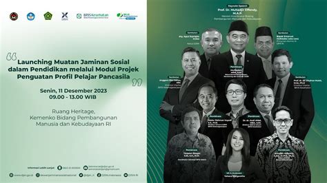 Launching Module Projek Penguatan Profil Pelajar Pancasila Muatan Jaminan Sosial Youtube