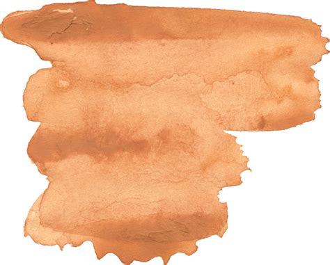 24 Brown Watercolor Brush Stroke Png Transparent