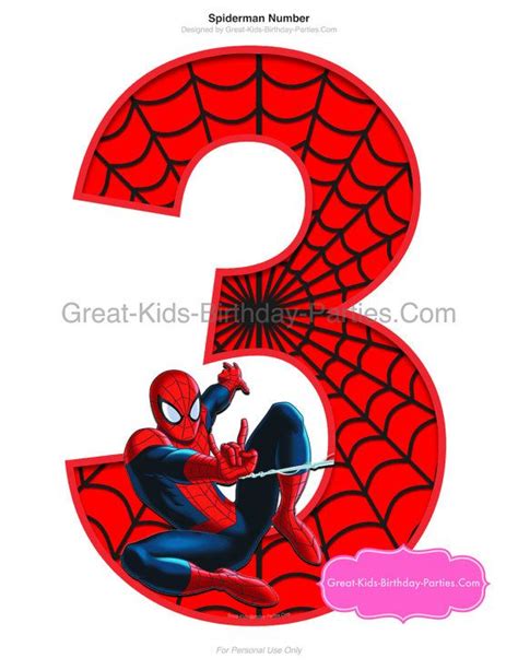 Free collection of 30+ printable spiderman numbers spiderman number and clipart, disney, princess, digital graphic. SPIDER Party Printable Centerpiece Number 3 Centerpiece ...