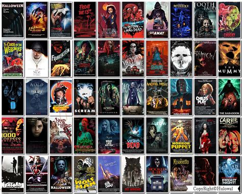 Buy Horror Movie Aesthetic Picture Wall Collage Kit Weird Style Photo