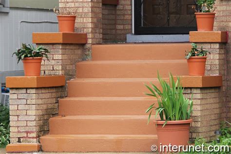 Concrete Steps To Front Porch Painted Interunet