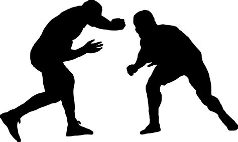 15 Wrestling Silhouette Png Transparent