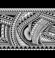 Maori Style Sleeve Tattoo Template Royalty Free Vector Image