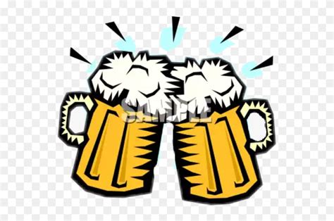 Beer Cheers Mug Dink Celebrate Clipart Cliparts Transparent Lagers