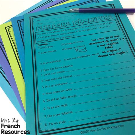 Effective Activities For French Irregular Verbs Mme R S French Resources