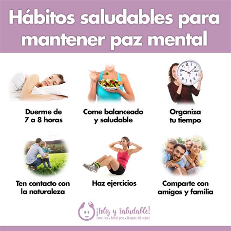 Hábitos saludables para mantener paz mental Vida sana y saludable