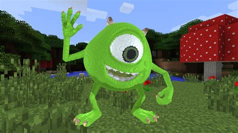 Minecraft Monsters Inc Mike Build Schematic 3D Model By Inostupid