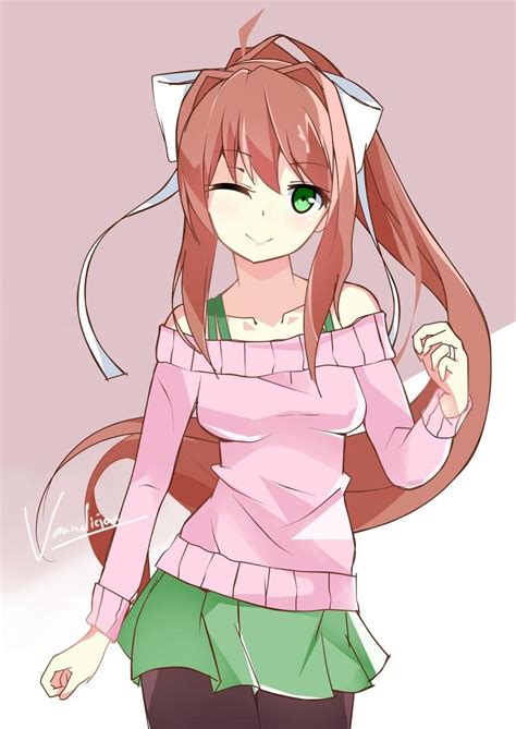 Monika Just Monika By Vanna Doki Doki Literature Club Know