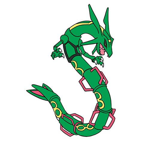 How to Draw Rayquaza Pokémon Really Easy Drawing Tutorial