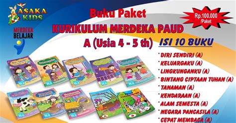 PAKET BUKU PAUD TK KURIKULUM MERDEKA BELAJAR USIA 4 5 TAHUN 2023 Pdf