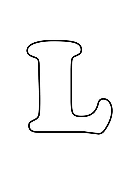 Letter L Free Printable Coloring Pages