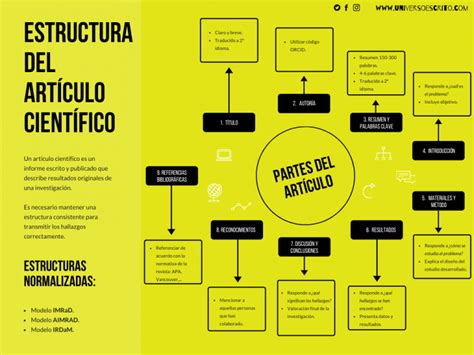 Infografía Sobre La Estructura Del Artículo Científico