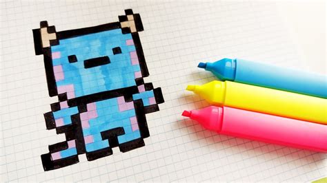 Handmade Pixel Art How To Draw Sulley From Monsters Inc Pixelart