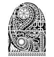 Maori Style Sleeve Tattoo Royalty Free Vector Image