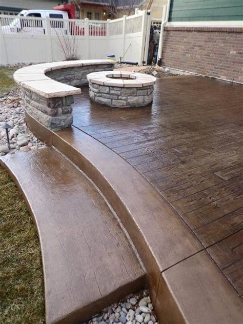 Pin By Morgan Mittie On Home Remodel Stamped Concrete Patio Concrete