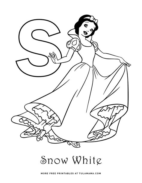 Free Printable Disney Alphabet Coloring Pages Disney Alphabet Disney