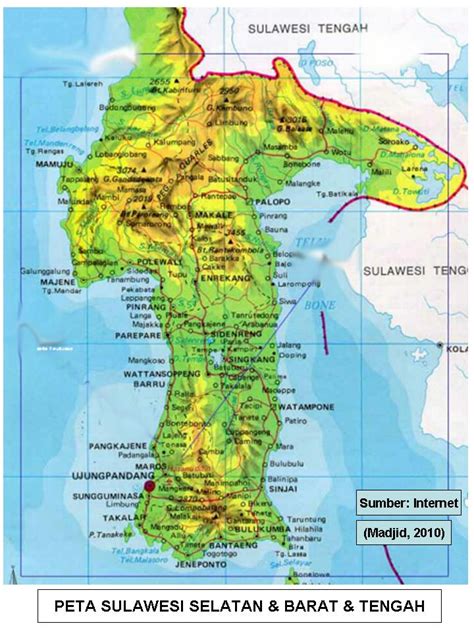 PETA DIGITAL Peta Provinsi Sulawesi Selatan Barat Dan Tengah