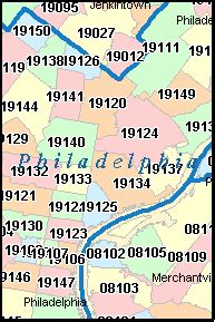 Philadelphia Zip Code Map Pdf