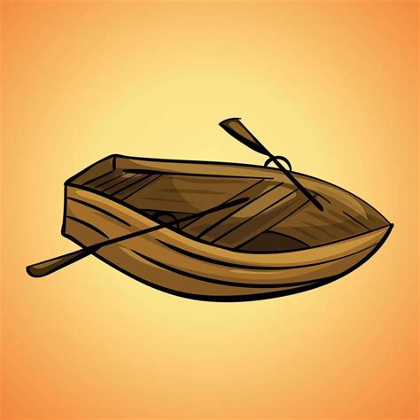 Wood Boat Icon Cartoon Style 14424745 Vector Art At Vecteezy