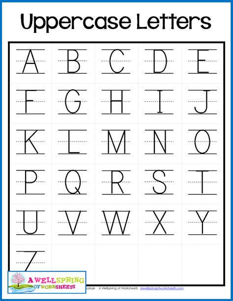 Alphabet Tracing Chart