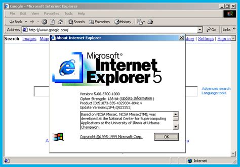 Internet Explorer 5 All Versions Up To 55 Sp2 Microsoft Free