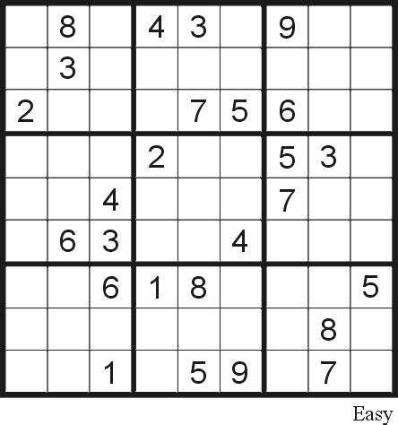 Print the solutions as well or find them online (to save paper). Sudoku puzzle 3 (Easy) - Free Printable Puzzles