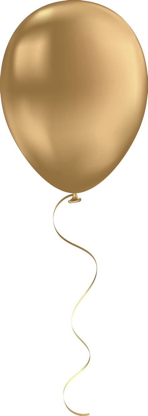 Png Balloon Gold Transparent Clipart Full Size Clipart 1765774