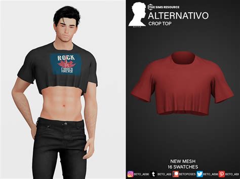 The Sims Resource Alternativo Crop Top