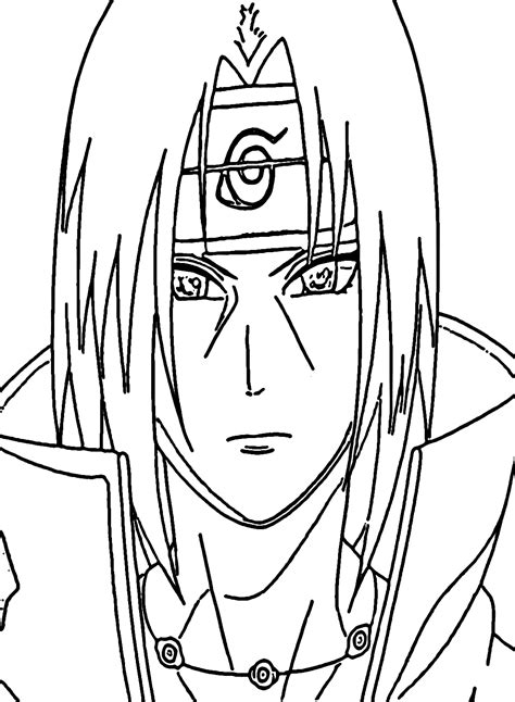 Beautiful Uchiha Itachi Coloring Page Free Printable Coloring Pages